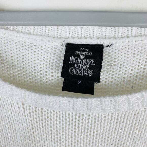 Hot Topic 2X The Nightmare Before Christmas Jack Skellington Destructed Sweater - Picture 7 of 7